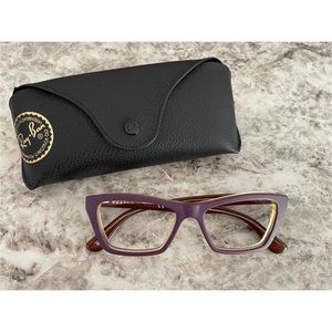 Ray Ban matte purple eyeglass frames
